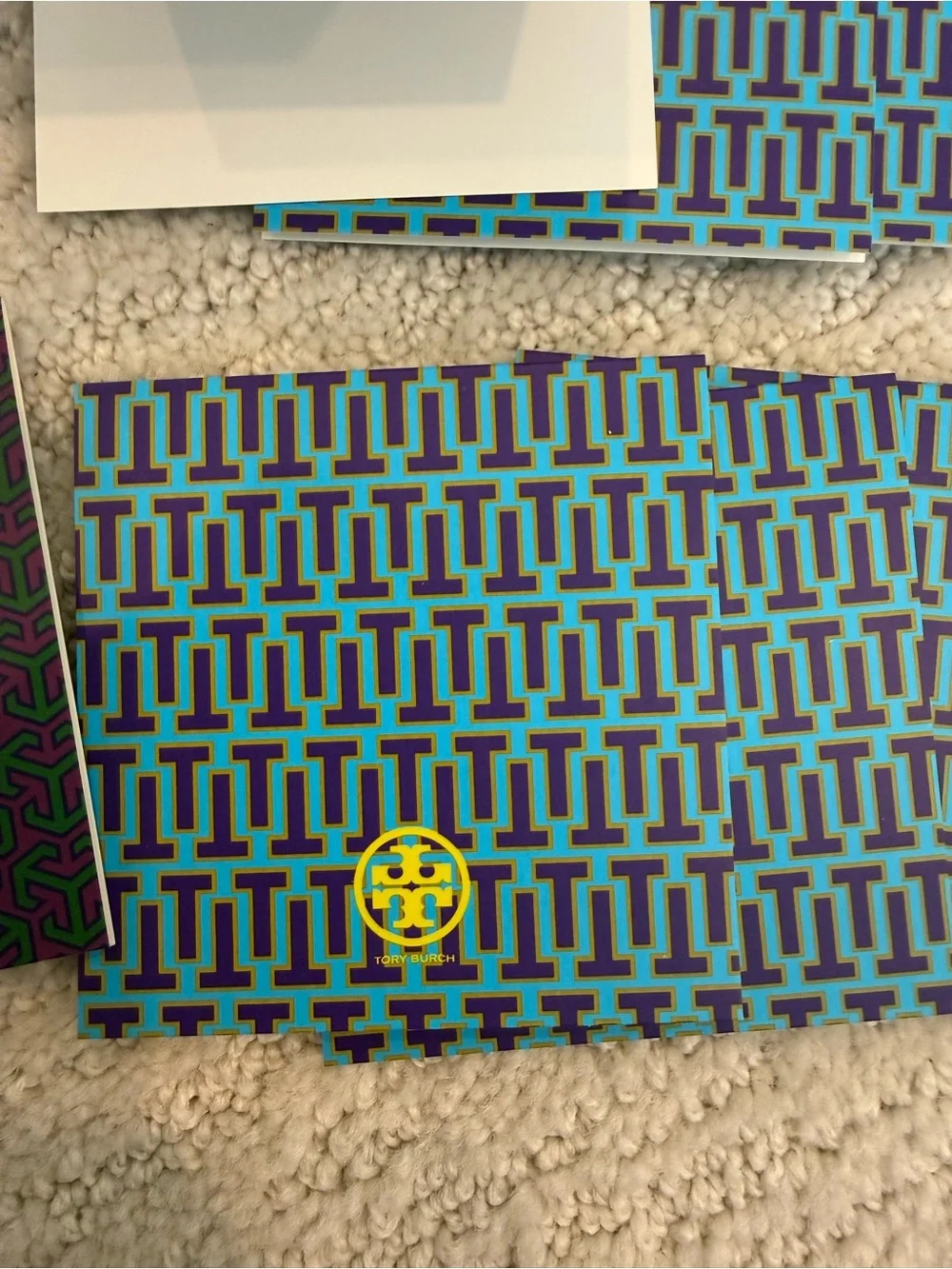 Tory Burch mini note card set of 24 new never used